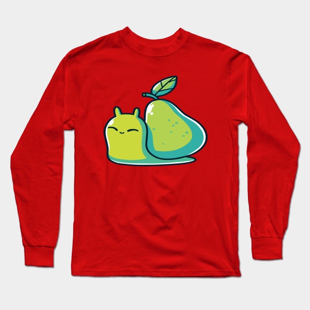 guava snail Long Sleeve T-Shirt by penak sing maido